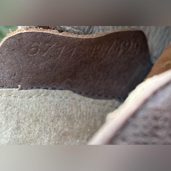 FIRENZE gray tooled leather ankle booties size 39 - Picture 5 of 6